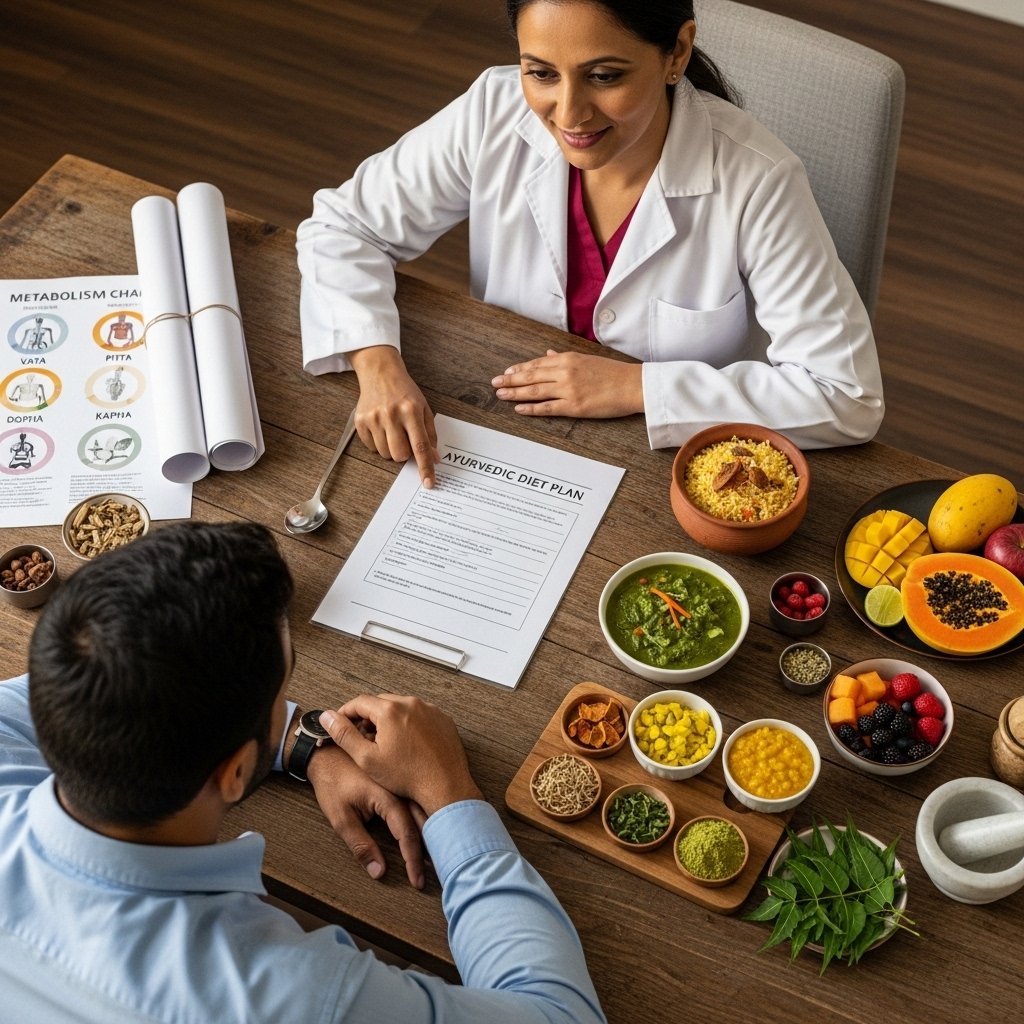 Doctor consulting with patient